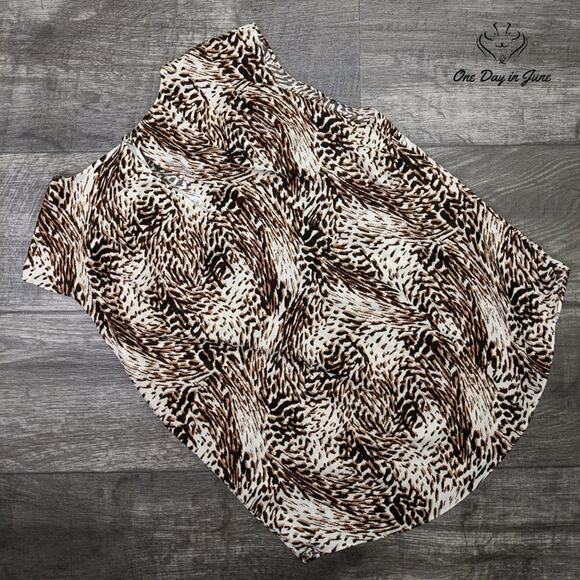 Express Animal Print Sleeveless Top Size S - Picture 5 of 5